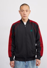adidas Originals - Bomber stiliaus striukė - black/better scarlet Miniatiūros vaizdas 1