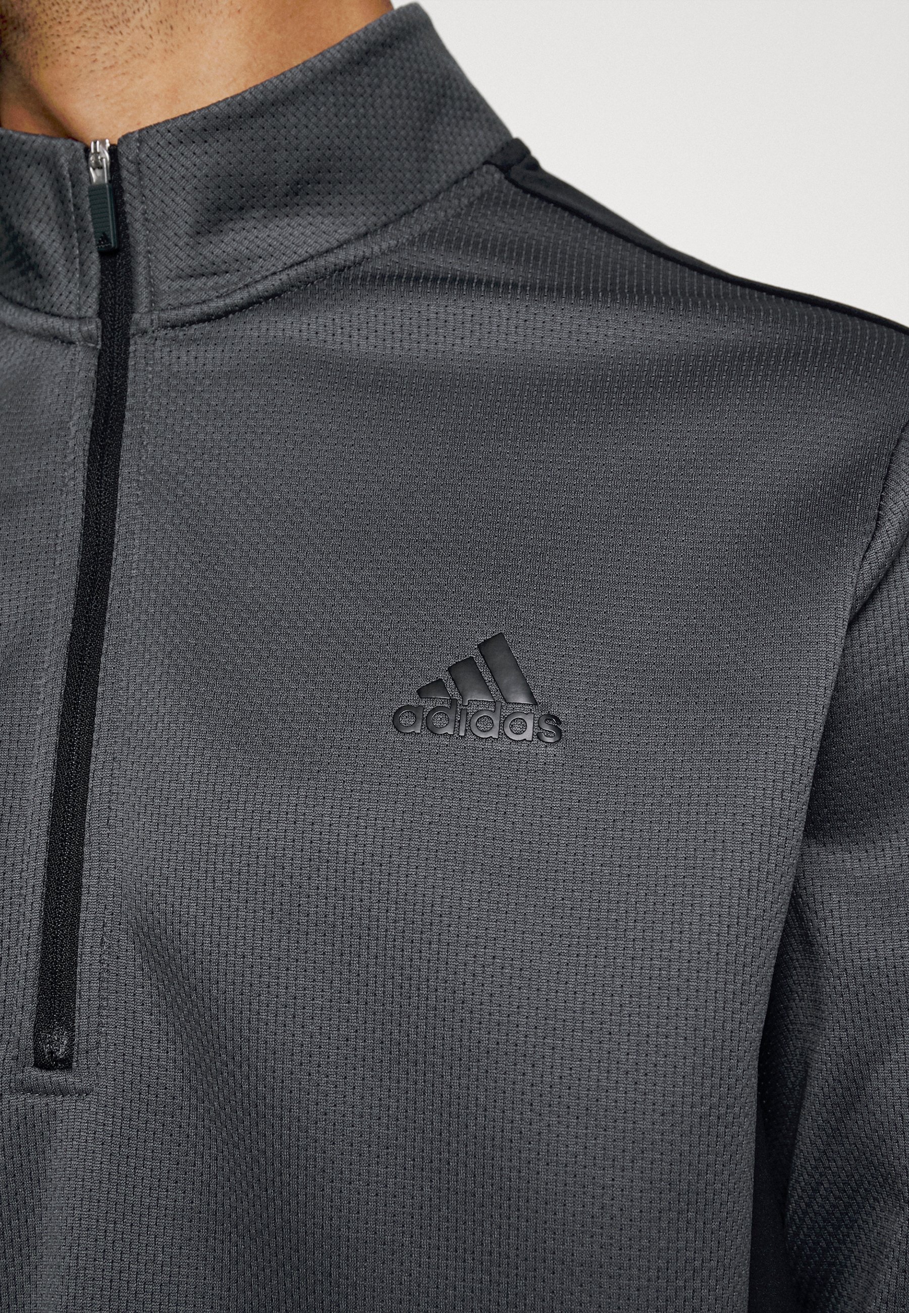 adidas Golf MENS COLOR BLOCK QUARTER ZIP - Sudadera - grey six/black/gris -  Zalando.es