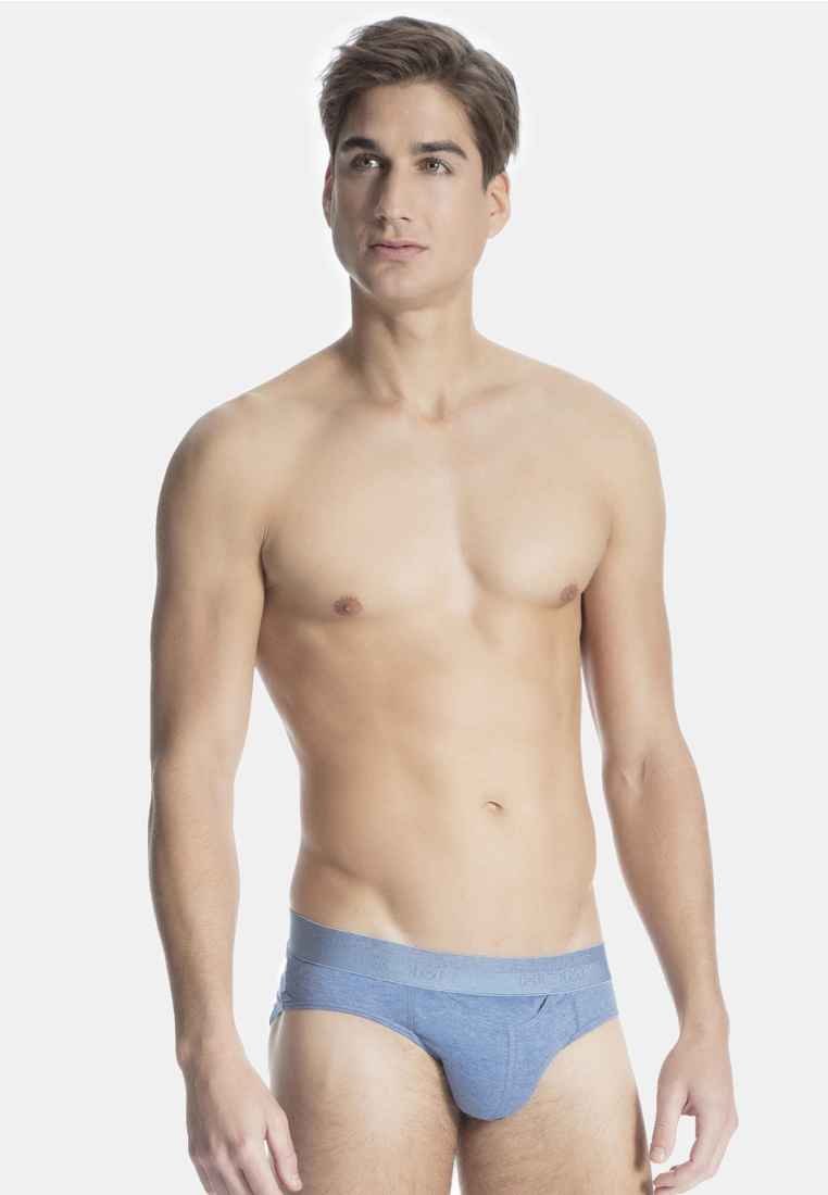 HOM Slip - blue melange
