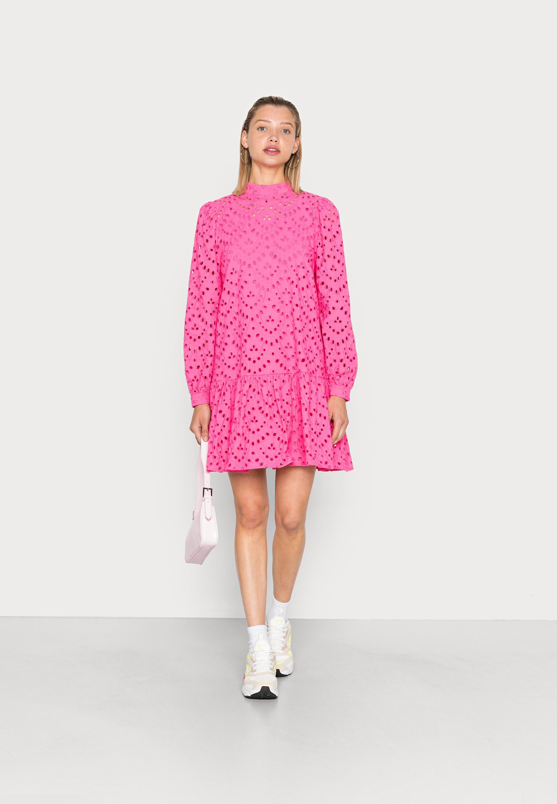 NIKKIE ROSALIND DRESS - Day dress - hot pink/white - Zalando.ie