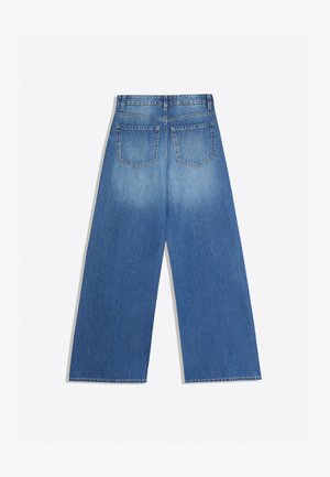 Bershka, WIDE-LEG - Wide Leg - dark blue