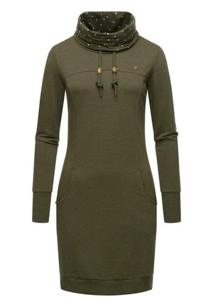 DITIK - Egyenes szabású ruha - olive