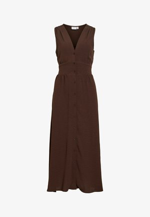 VILA, MAXIKLEID VISKOV V-AUSSCHNITT - Ingruha - coffee bean