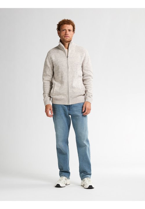 Produktbild von Strickjacke Emilio Adani Herren Strickjacke Strukturiert, Naturweiss