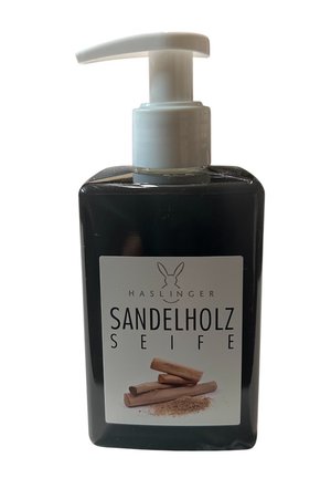 HASLINGER SANDELHOLZ FLÜSSIGSEIFE IM SPENDER - Flüssigseife - anthrazit