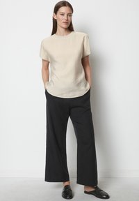 Marc O'Polo SHORT SLEEVE - T-shirts basic - stone grey