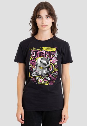 RIVALS JEFF THE LANDSHARK MARKER PEN TREND - Print T-shirt - black