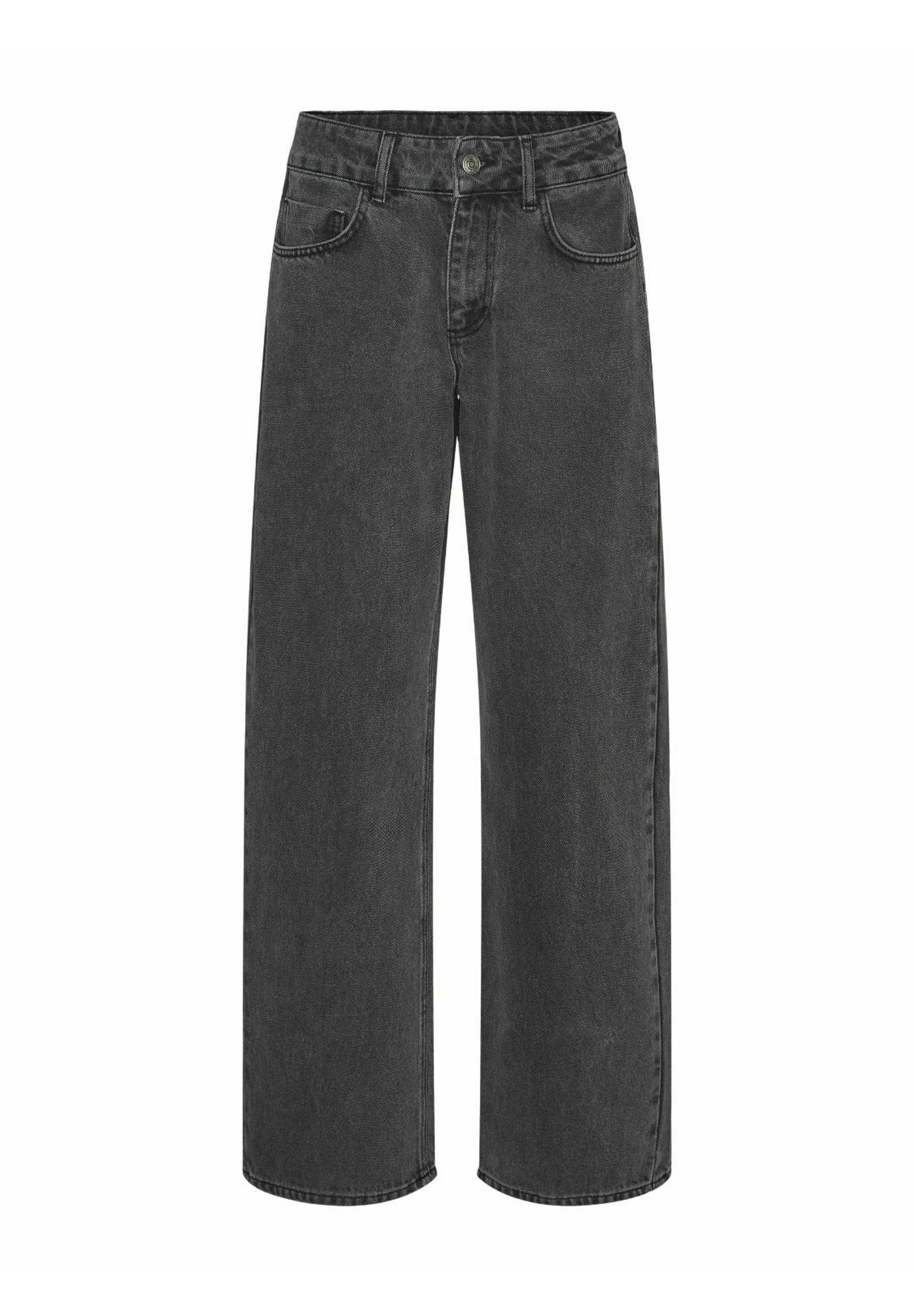 【YOURNUS】Brachio Crack Wide Denim SOMETHINGNEW SNRANCY WIDE - Jeansy Relaxed Fit/szary denim