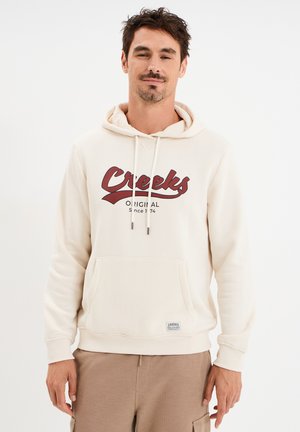 AMERICAN INSPIRATION FASHION COOL EASY TASCHE - Kapuzenpullover - ecru