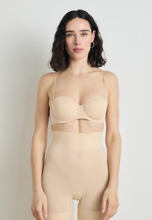 MICHELLE/SOLUTION - Merevítős melltartó - beige