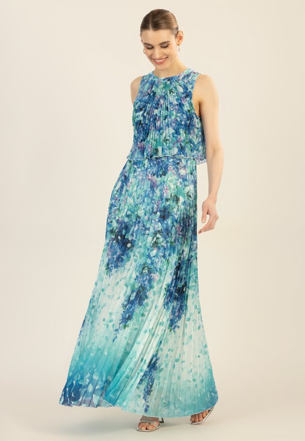 BEDRUCKTES - Maxikleid - türkis multicolor