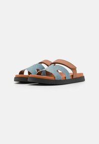 Steve Madden MISSILE - Sandals - denim/multi-coloured