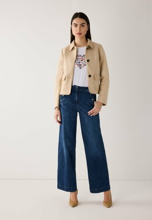 MIT KNÖPFEN - Wide Leg - denim