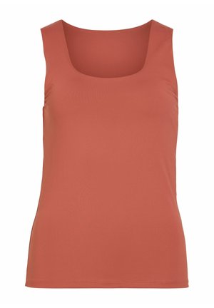 VILA, VIKENZA U-NECK S/L TANK TOP REV - NOOS - Top - marsala