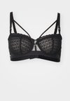 MONOGRAM HALF CUP BALCONY BRA - Sutien balconette - black