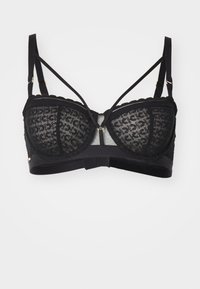 MONOGRAM HALF CUP BALCONY BRA - Balconette bra - black