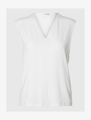 Selected, v-neck Sleeveless - Top - bright white
