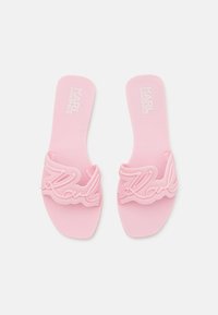 KARL LAGERFELD SIGNATURE SLIDE - Natikače - light pink