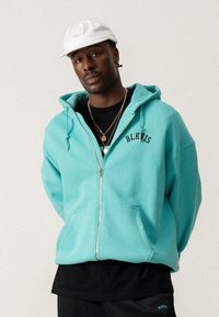 BLKVIS LOGO ZIP UNISEX - Jaka ar rāvējslēdzēju - blue turquoise