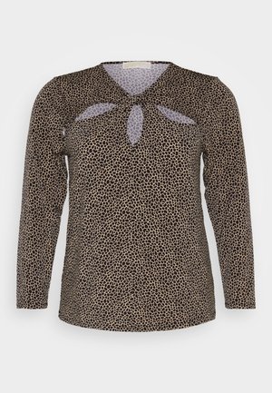 MICHAEL Michael Kors GIRAFFE TWIST KEYHOLE  - Maglietta a manica lunga - khaki
