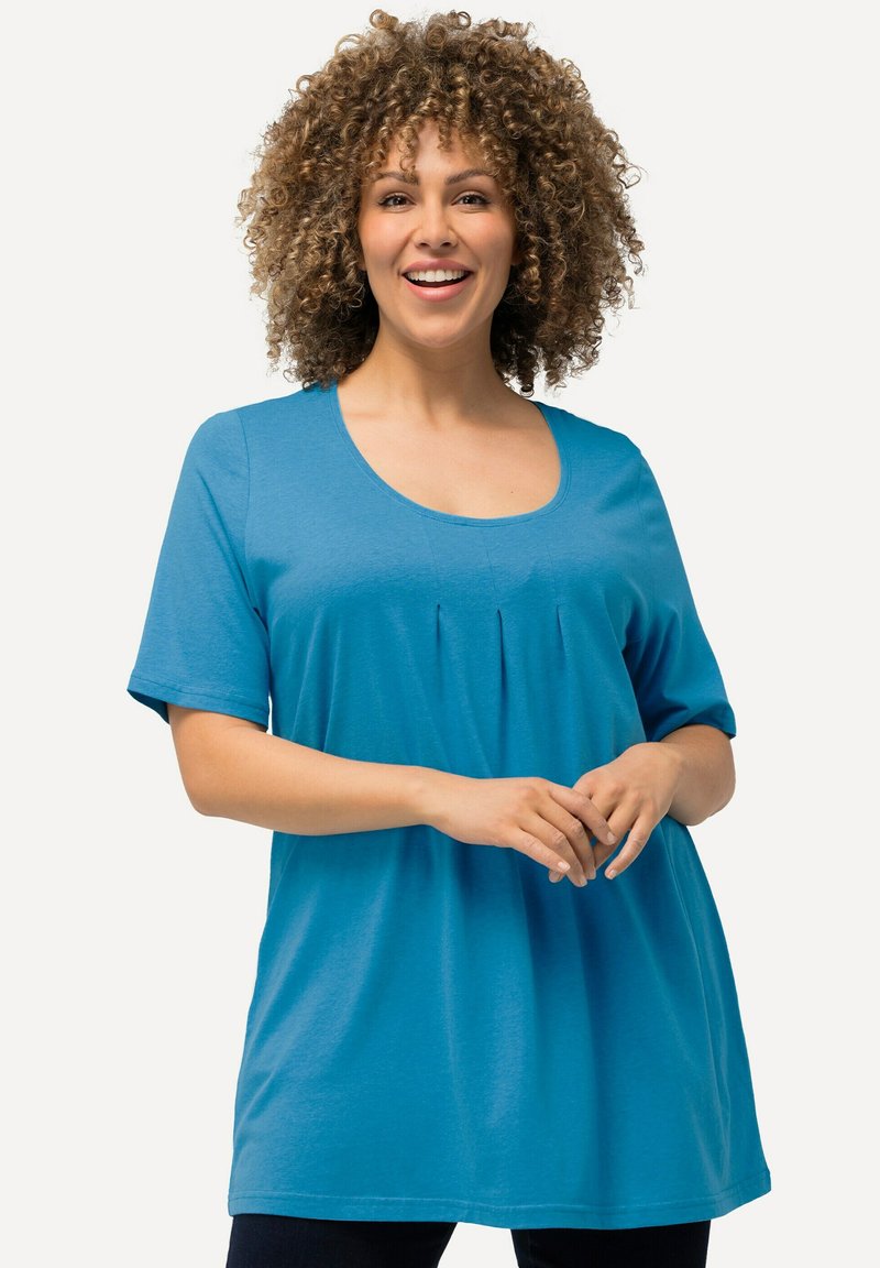 Ulla Popken Jednoduché tričko - light blue