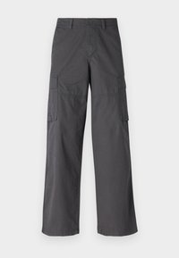 JJKNOCKOUT WIDE FIT - Cargo trousers - asphalt