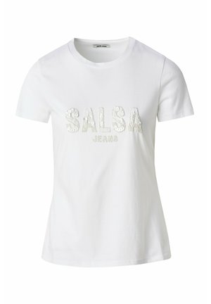 Camiseta estampada - weiß