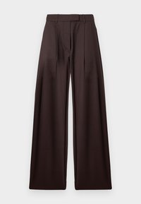 PANTS WITH PLEATS - Bukse - black coffee