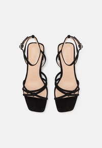 Zign LEATHER - Sandaalit nilkkaremmillä - black