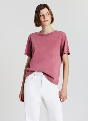 Calliope EFFETTO SLAVATO - T-shirt basic - rosa fard