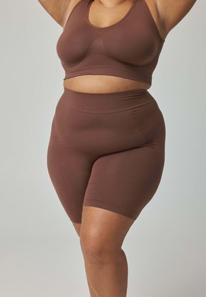 SHAPING HIGH WAISTED SHORTS - Shapewear - braun