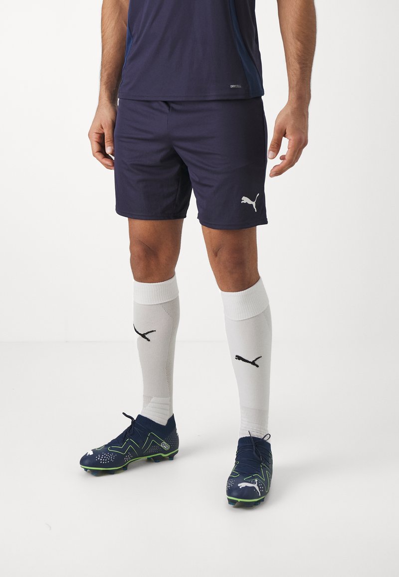 Puma - TEAMGOAL - kurze Sporthose - navy/white, Vergrößern