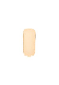 Beige flydende foundation swatch med en glat, cremet tekstur og bløde kanter, præsenteret på en helt hvid baggrund.