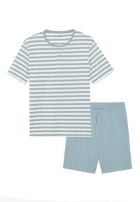 Unselected, light blue/off white