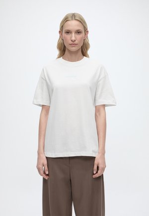 Marc O'Polo DENIM RELAXED FIT, PRINTS - Nyomott mintás póló - silky white