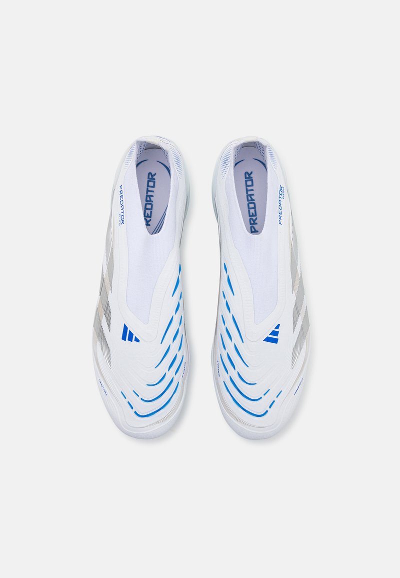 adidas Performance PREDATOR ELITE FIRM GROUND - Firm-ground football boots  - footwear white/silver metallic/bright royal/white - Zalando.ie