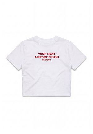 Pegador, TALSI CROPPED BABY TEE - T-shirt imprimé - white