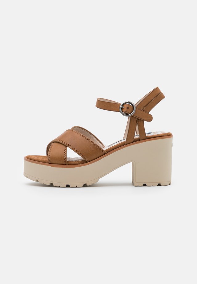 EMELINE - Sandali con plateau - marron