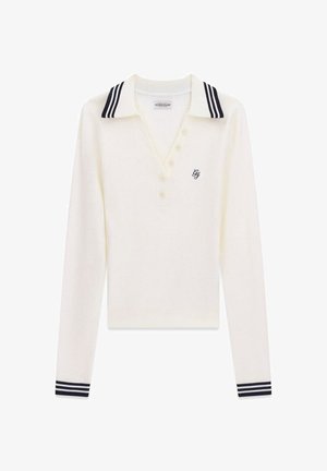 Guess, GJ LS POLO EMB SWTR - Polo - g warm white