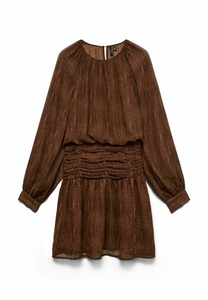 Vero Moda, DRESS VMMOLLY SHORT DRESS - Hverdagskjole - cocoa brown