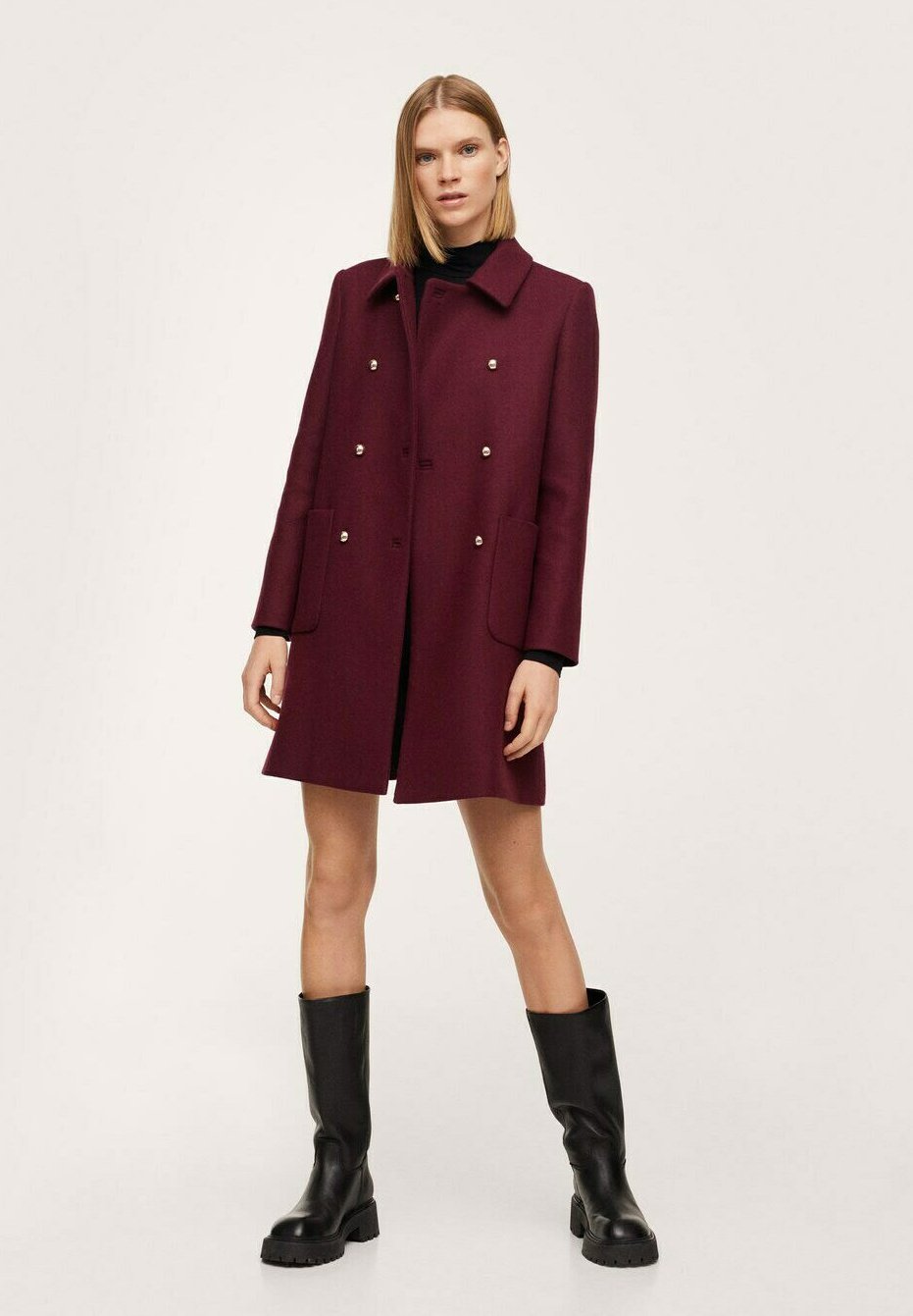 mango peacoat