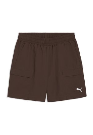 Puma, WARDROBE ESS RELAXED 6" CARGOSHORTS - Shorts - chocolate brown