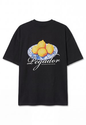 Pegador, MDINA HEAVY - Μπλουζάκι με στάμπα - washed black