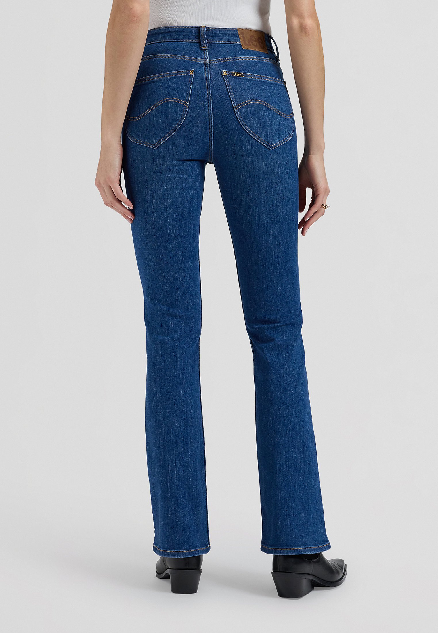 Lee BREESE - Bootcut jeans - azure wave/dark-blue denim - Zalando