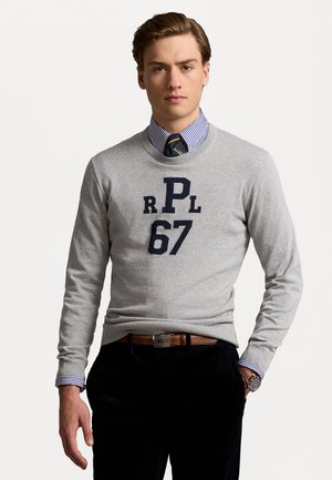 Polo Ralph Lauren MONOGRAM COTTON SWEATER - Pulóver - andover heather combo