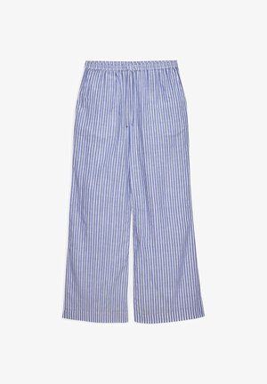 NA-KD, INSERT MID WAIST - Püksid - blue white stripe
