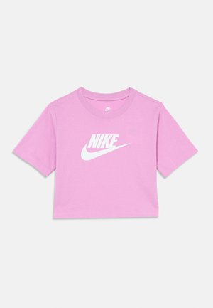 TEE CROP FUTURA - Tricou cu imprimeu - magenta