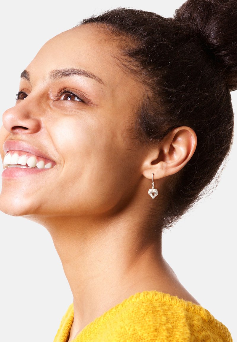 Sofia Milani WING HEART - Örhänge - silver coloured