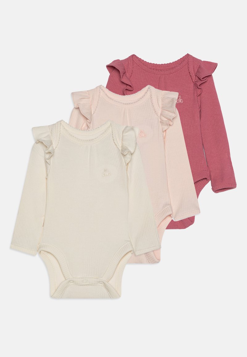 GAP BABY FIRST FAVORITES TINYRIB BODYSUIT 3 PACK - Body - barely pink