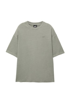 PULL&BEAR SHORT SLEEVE - Basic póló - khaki